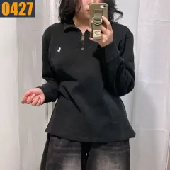 95 POLO ポロ ラルフローレン 黒 ハーフジップ スウェット Tシャツ M