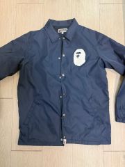 A BATHING APE 猿フェイス バックロゴプリント コーチジャケット 