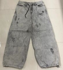 JUUN.J ブラック デストロイドジーンズ ワイドデニム FR38 - メルカリ