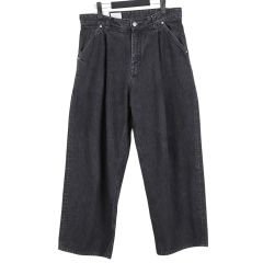 クラッシュセルヴィッジデニムストレート5ポケットパンツ アンセルム