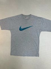 90s nike tシャツ usa製 デカロゴ ギザロゴ 霜降り 白タグ y2k - メルカリ