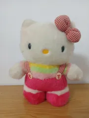 ヴィンテージ サンリオ ハローキティ ぬいぐるみ レッド オーバーオール ぬいぐるみ
