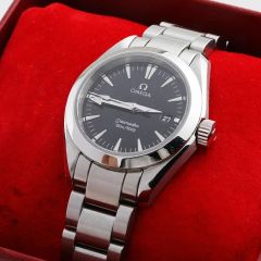 オメガ シーマスターアクアテラ 39mm 外装仕上げ済 純正ブレス付 保護