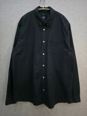 90s OLD GAP レーヨンシャツ 短丈 ブラック - メルカリ