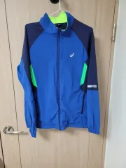 メンズ) asics アシックス ランニング ストレッチ ウィンドブレーカー サイズ 100 (L-スリムXL)