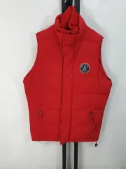 Abercrombie ダウン ベスト レッド m