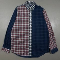ANREALAGE☆ball check shirt☆変形長袖チェックシャツ48 - メルカリ