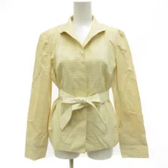 バーバリー ロンドン BURBERRY LONDON ジャケット オープンカラー ジャガード 40 ベージュ /JS ■GY61