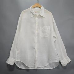 トップス KIMURA/ Linen washi shirt White KIMURA/ Linen washi shirt White - メルカリ