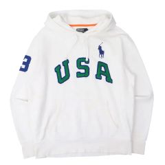 現行 ポロラルフローレン ビッグポニー 短丈 パーカー y2k swag 白