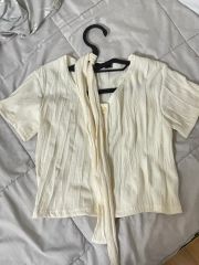 半袖ブラウス ホワイト ※ブラウスのみの出品です ※スカーフは付きませ 