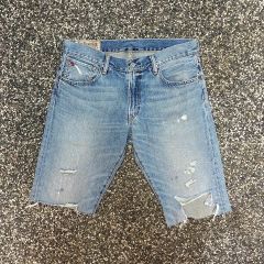 美品】Ralph Lauren デニム フレア トリプルポニー ホワイト 11 - メルカリ