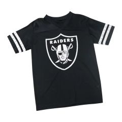 NFLレイダース黒ゲームシャツXLメッシュ黒ヴィンテージ古着