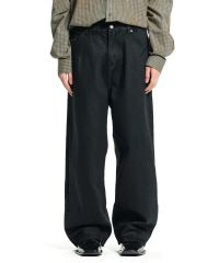 極美品FATケミカルウォッシュワイドテーパードデニムタック入りSKINNY