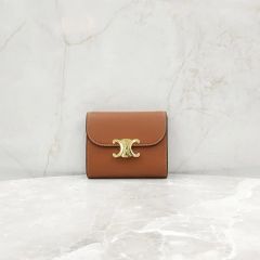 ♡超極美品♡セリーヌ 三つ折り財布 トリオンフ グリッター フラップ 