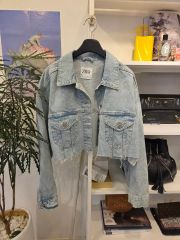 ZARA TRF ラインストーン クロップド デニムジャケット 新品✨ 1640 