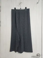 ランバンコレクション(LANVIN) スリット ロング グレー スカート 55 66のサムネイル