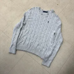 ポロラルフローレン ポニー ケーブル グレー ニット