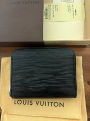 ルイヴィトン ポルトフォイユ ブラザ 長財布 ミニLVロゴ 黒 IC メンズ 
