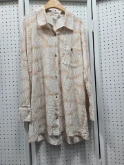 (1479)ロキシー ヤシの木 パータン 長袖 シャツのサムネイル