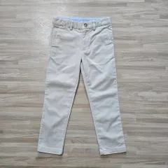 キッズ) ポロ ベージュ コットン パンツ