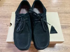UK8 5/270 Clarks Wallabee GTX GORE-TEX / ブラック スウェード