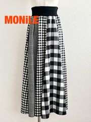 MoNiLE モニーレ チェックロングスカート フリー フレア - メルカリ