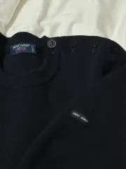 SAINT JAMES（セントジェームス） ネイビー ボタン ニットのサムネイル