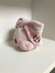 汎用うさぎ デュアルペンケース ぬいぐるみ ペンポーチ ピンク - メルカリ