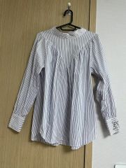 arts&science stripe gather blouse 初期、希少 - メルカリ