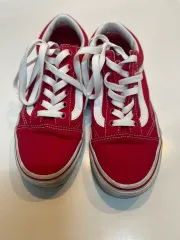 VANS オールドスクール レッド スニーカー 220