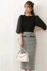 LS159 밴딩ニットロングスカート