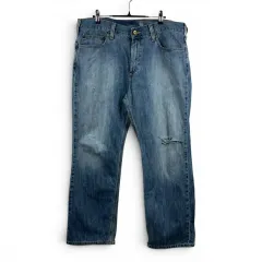 (36) Carhartt 00s リラックス フィット ライトブルー デニム パンツ