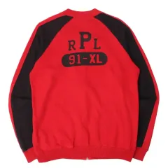 ポロラルフローレン レッド prl コットン ジップアップ ジャケット