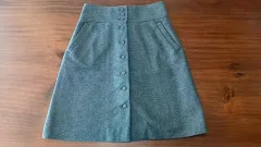 クラブモナコ Aライン ウールスカート グレーのサムネイル