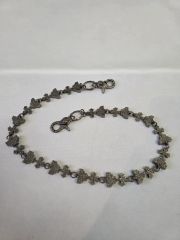 vintage チェーンリンク DNA シルバー パール ネックレス 50cm - メルカリ