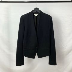 Gucci テーラードジャケット 黒 ウール ゴールド金具 ホースビット 38