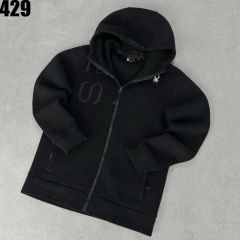 BANDEL バンデル 縦ロゴ ジップパーカー M 黒 ストレッチ - メルカリ