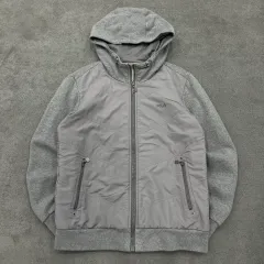 100 FILA グレー フード ジップアップ ジャケット