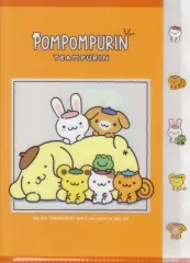 【中古】クリアファイル ポムポムプリン(オレンジ) A4ダイカットクリアファイル5P 「サンリオキャラクターズ」