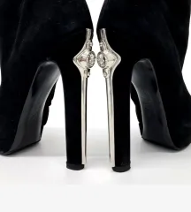 Alexander McQueen アレキサンダー・マックイーン正規品 / マックイーン スウェード ピンヒール アンクル ブーツ 14cm 235のサムネイル