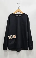 DAKS Little ブラック ポケット バイカラー スウェットTシャツのサムネイル
