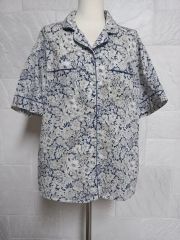 ワンダフルワールド 花柄 重ね着風ブラウス シャツ - メルカリ