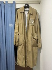 80s - 90s TRUSSARDI ロゴ刺繍 デニム トレンチコート - メルカリ