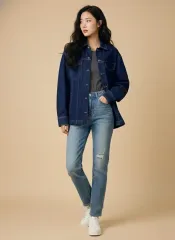ZARA Classic デニム トラッカー ジャケット