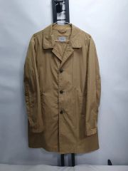 新品 FREQUENT ナイロンジャケット ステンカラーコート オレンジ S 
