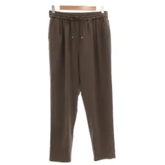 ユナイテッドアローズ UNITED ARROWS パンツ 40 茶 ブラウン ドローストリングウエスト ゴムウエスト タック入り /ML ■ECD001