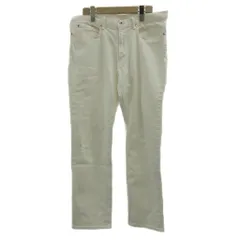 ユナイテッドアローズ UNITED ARROWS デニム ジーンズ 31 白 ホワイト 無地 5ポケット ストレートレッグ フルレングス /PP ■ECA003
