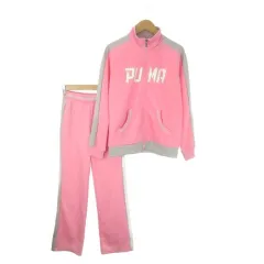 プーマ PUMA セットアップ ジャージ スポーツ トラックジャケット ロゴ 女の子 ガールズ 150 140 ピンク /CK1 ■ECA002