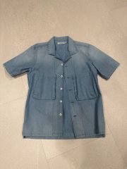Sacai DENIM SHIRT 半袖 デニム シャツ ジャケット - メルカリ